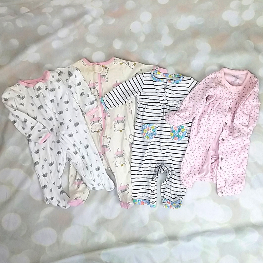 Baby Girl Footies Bundle